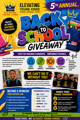 Back to School Donation flyer